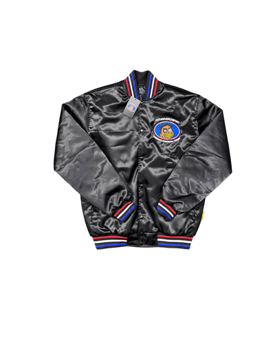 FUTUREWORLDSPORT / SATIN VARSITY — BLACK