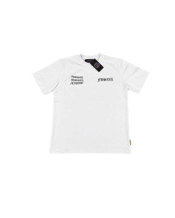 XPERIENCE Graphic Tee — White / Blue