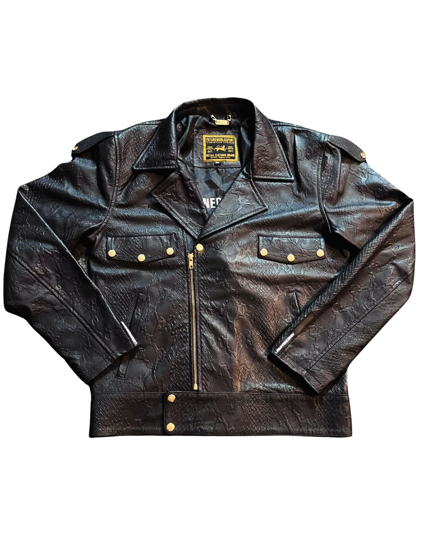 West Ghent Black Biker Jacket